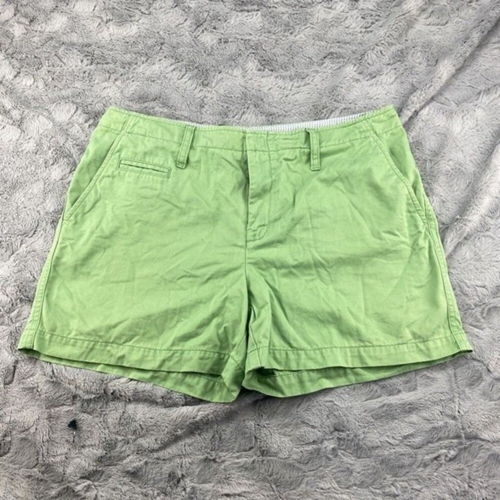 Tommy Hilfiger Womens Size 12 Green Chino Shorts Casual Preppy Everyday
